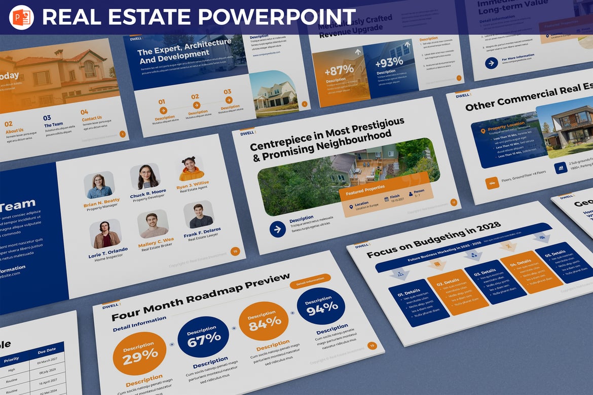 Template Presentasi Pemasaran Properti yang Menarik