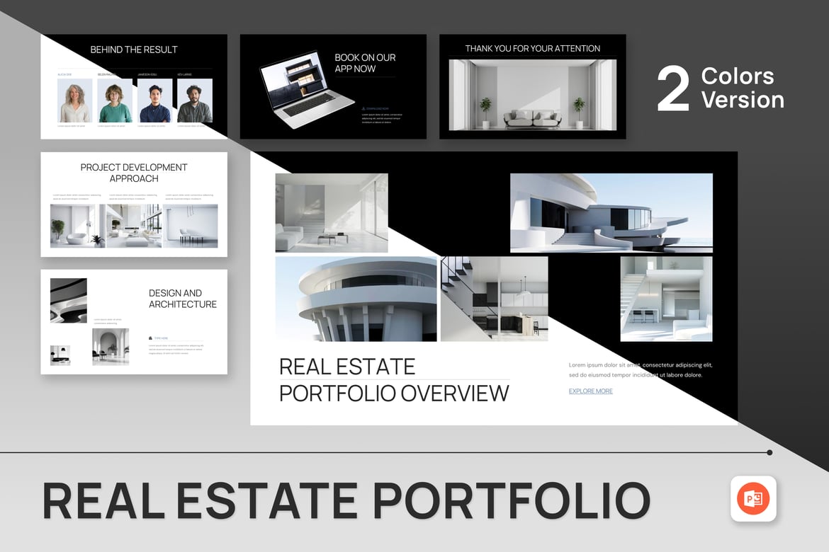 Template Presentasi Portofolio Real Estate yang Menarik
