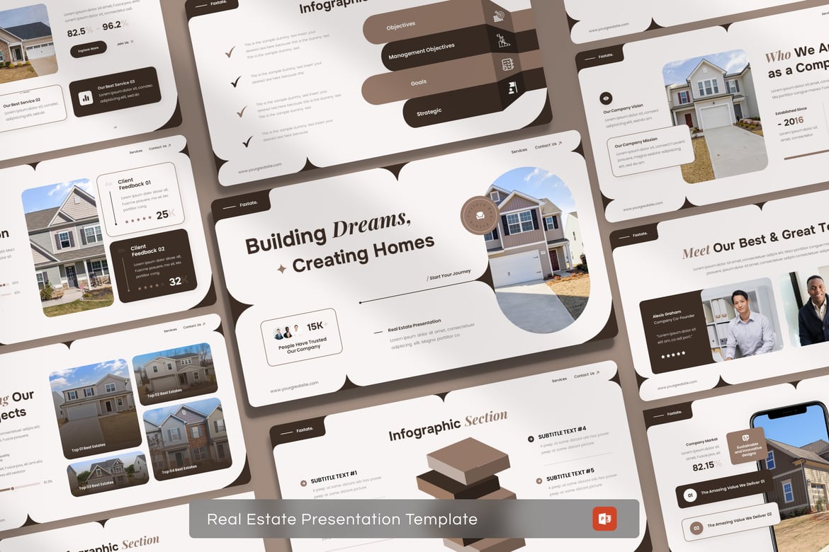 Template PowerPoint Real Estate yang Menarik dan Profesional