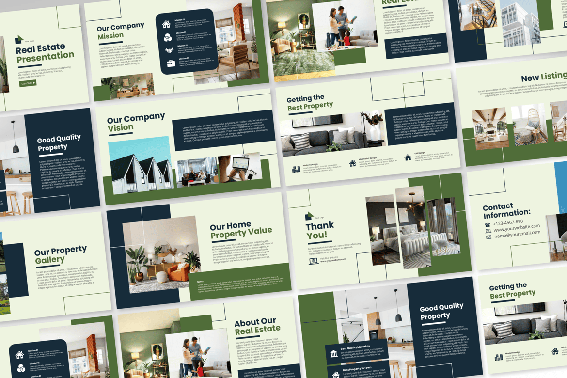 Template PowerPoint Real Estate yang Menarik dan Modern