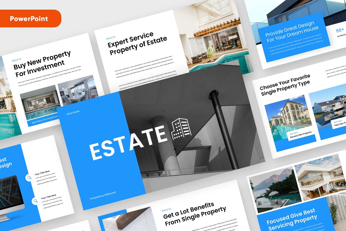 Template PowerPoint Real Estate yang Profesional dan Menarik