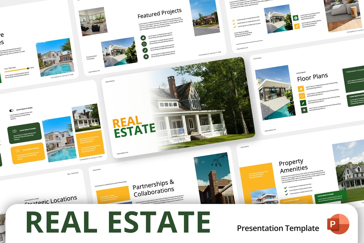 Template PowerPoint Real Estate yang Profesional dan Menarik