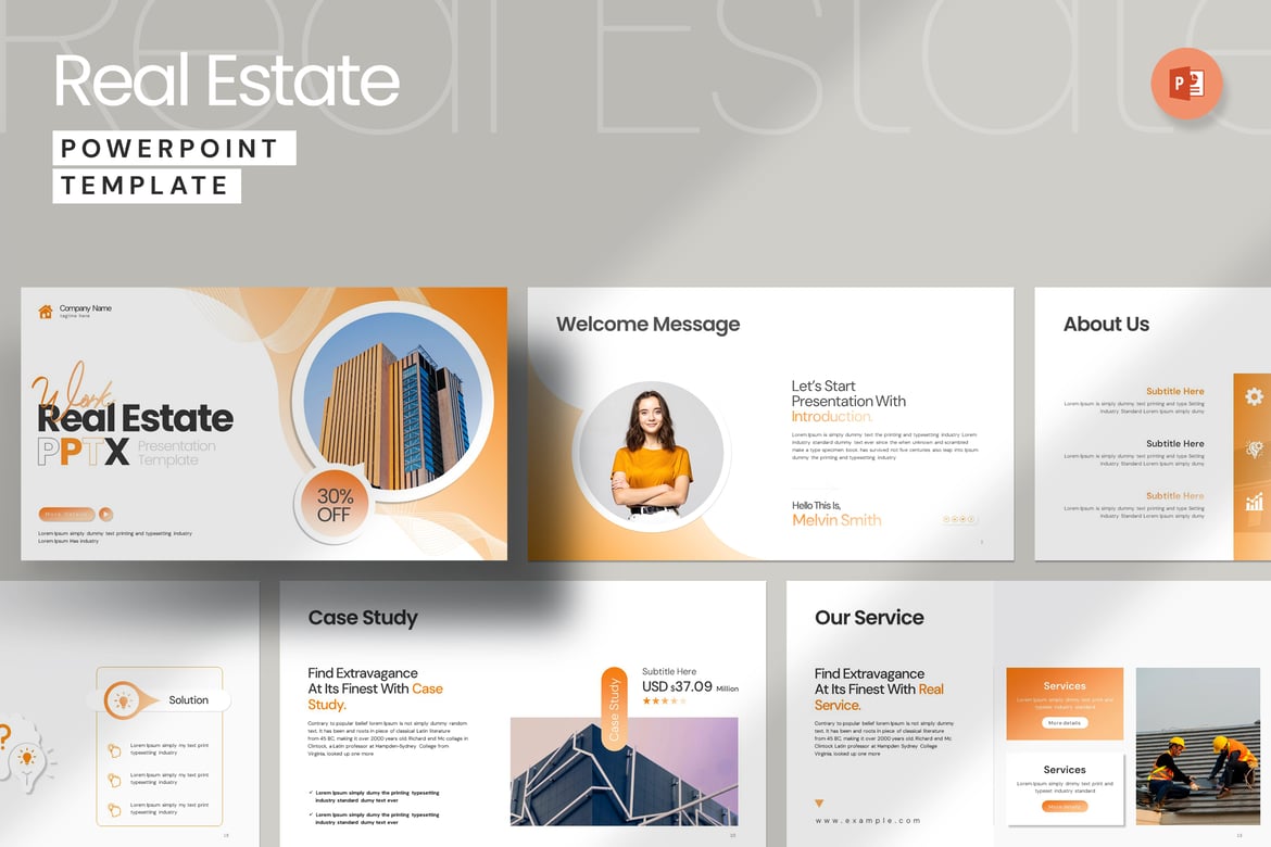 Template PowerPoint Real Estate yang Profesional dan Menarik