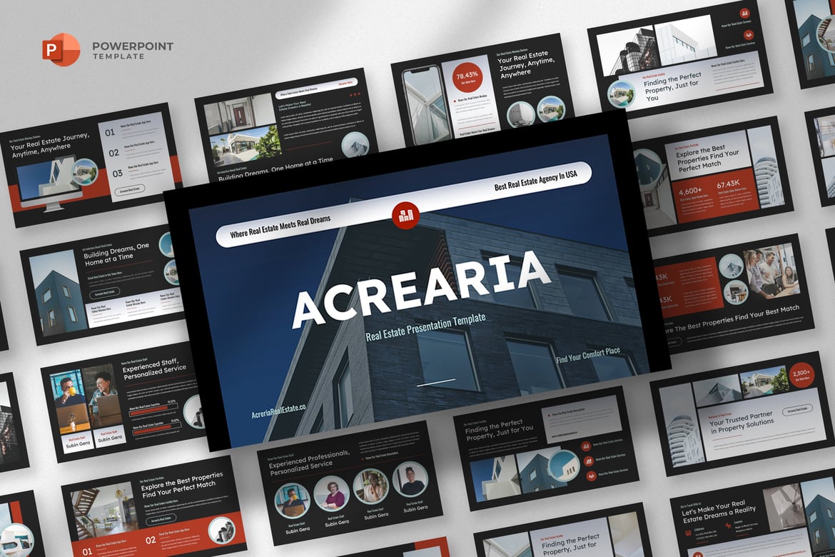 Template PowerPoint Real Estate yang Modern dan Profesional