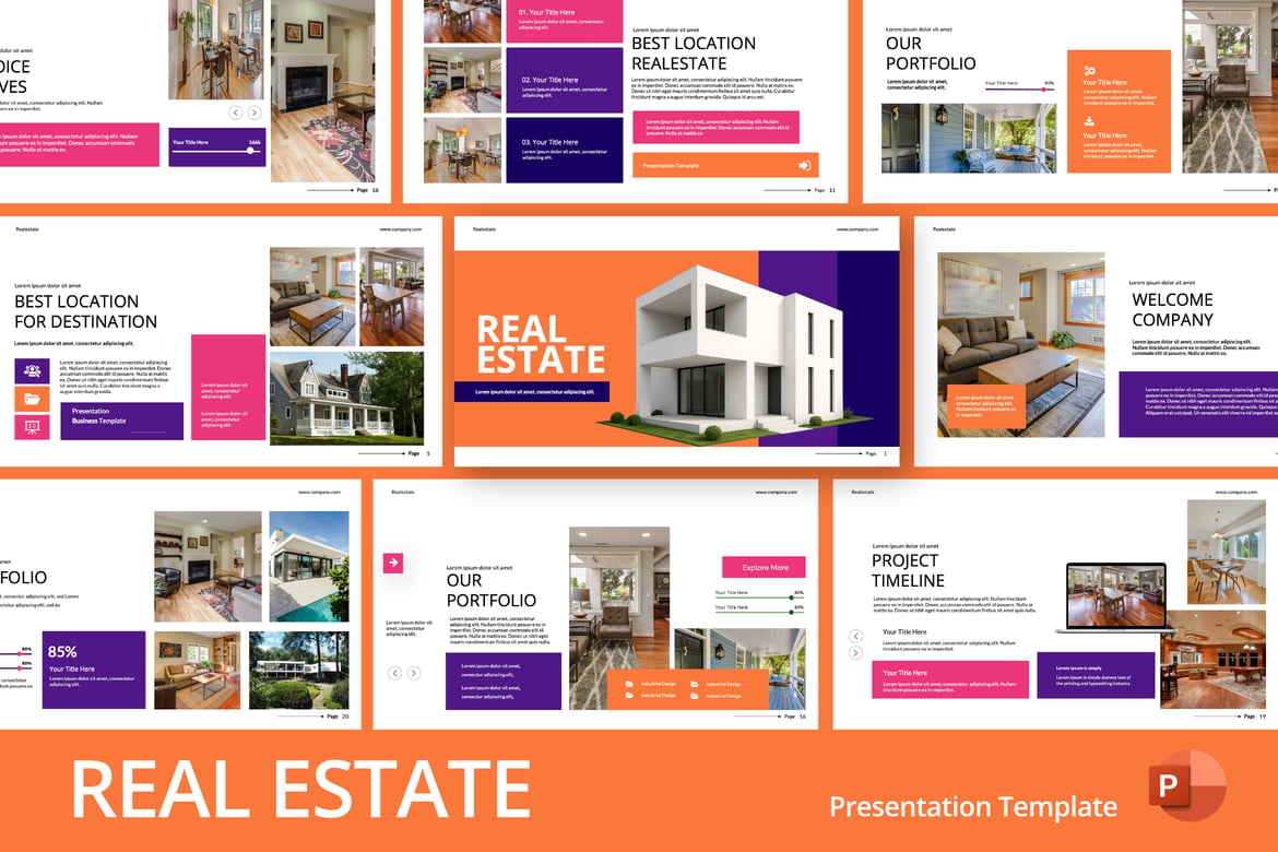 Template PowerPoint Real Estate yang Menarik dan Profesional