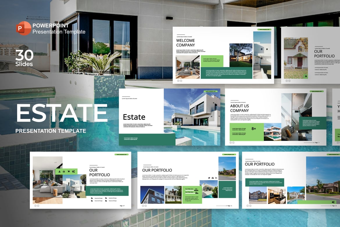 Template PowerPoint Real Estate yang Menarik dan Profesional