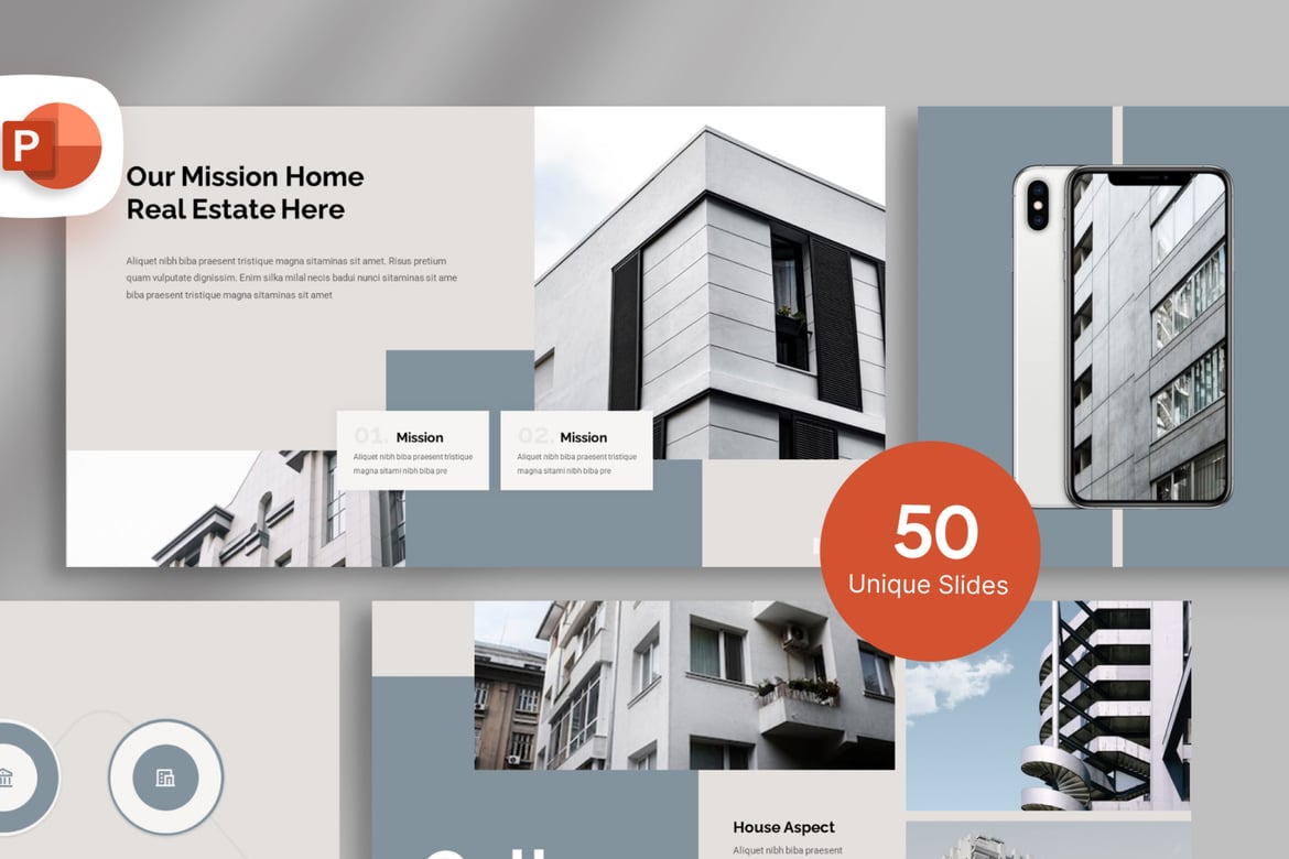 Template PowerPoint Real Estate yang Menarik dan Profesional