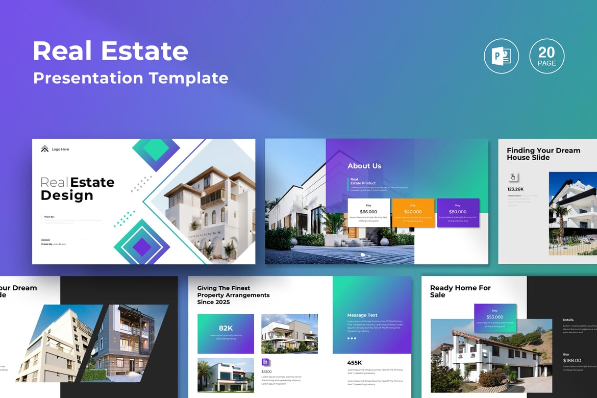 Template PowerPoint Real Estate yang Menarik dan Profesional