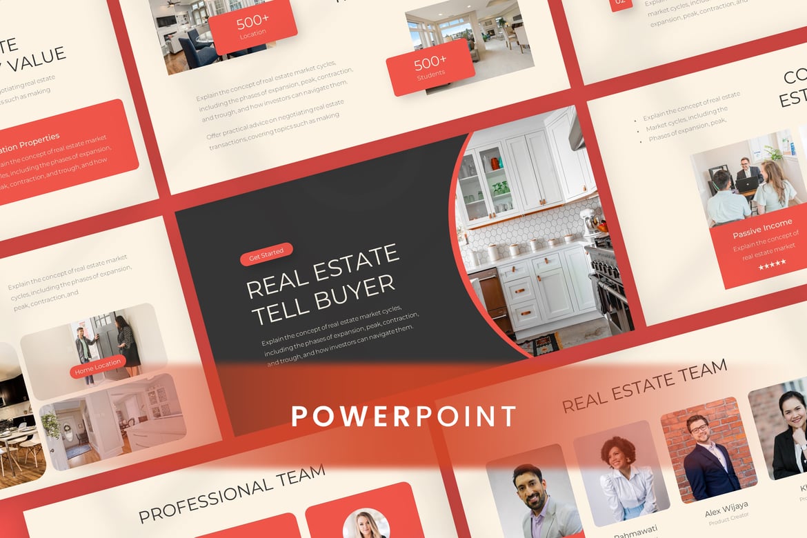 Template Powerpoint Presentasi Real Estate yang Menarik