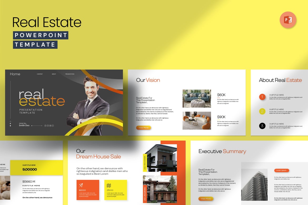 Template PowerPoint Real Estat yang Profesional dan Menarik