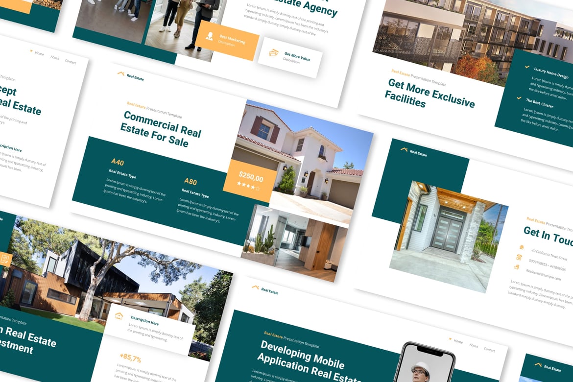 Template Powerpoint Real Estate yang Menarik dan Profesional