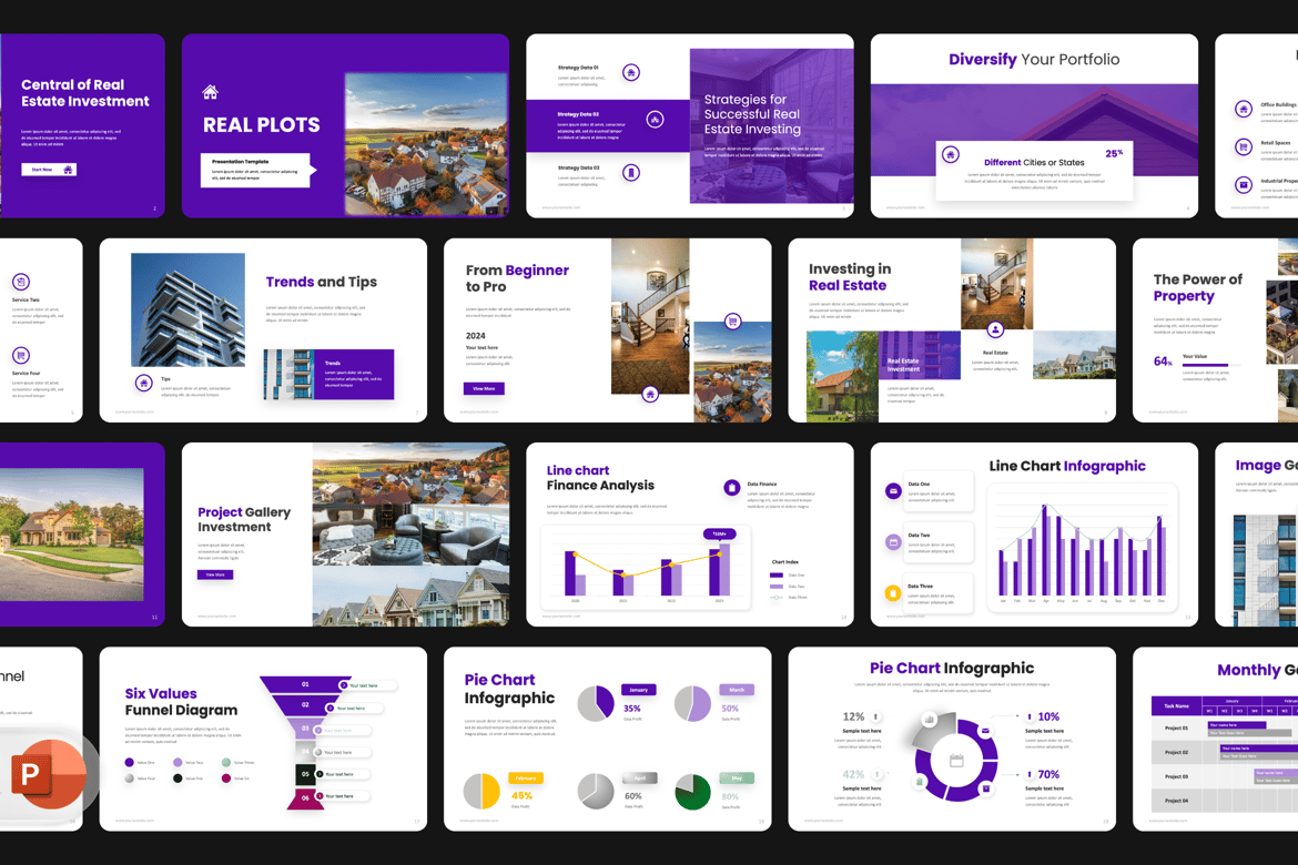 Template Presentasi PowerPoint untuk Real Estate yang Menarik dan Profesional