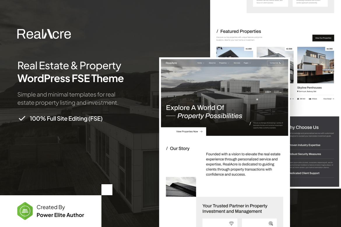 RealAcre - Tema WordPress Properti yang Menarik dan Fungsional