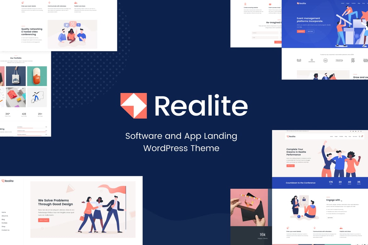Realite - Tema WordPress Startup Modern dan Menarik