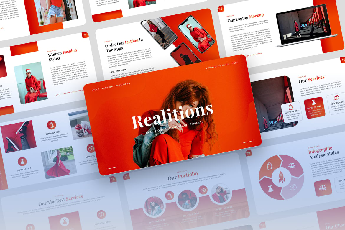 Template PowerPoint Fashion Realitions: Solusi Kreatif untuk Presentasi Anda