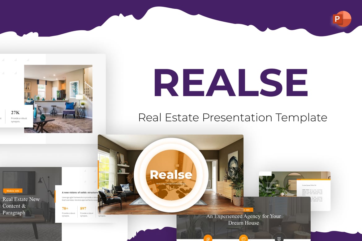 Template PowerPoint Real Estat Realse yang Menarik dan Profesional