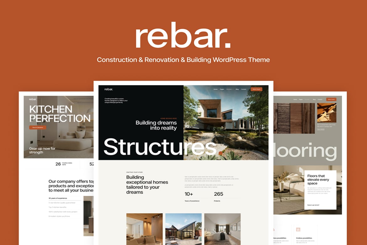 Tema WordPress Rebar: Solusi Ideal untuk Bisnis Renovasi dan Desain Interior Anda