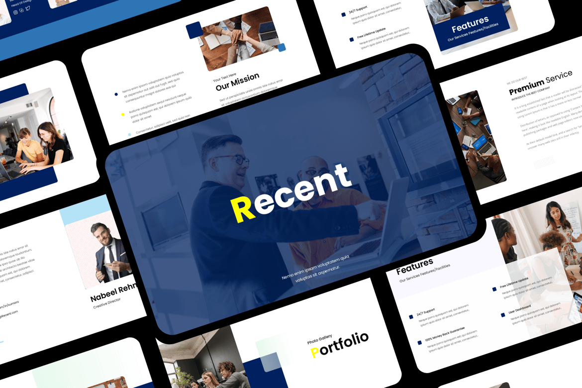Template Presentasi Bisnis Modern yang Mudah Digunakan