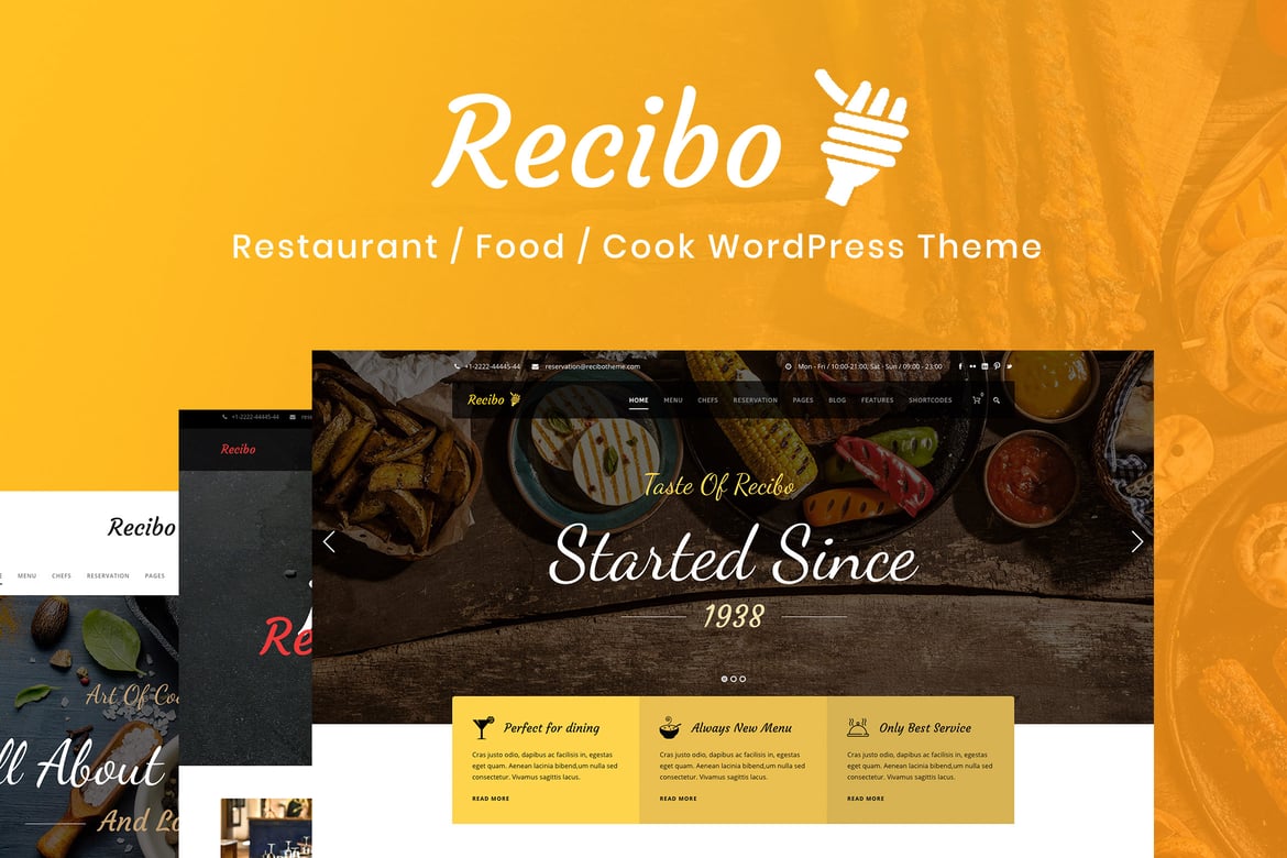 Tema WordPress Recibo - Solusi Terbaik untuk Restoran dan Kuliner Anda