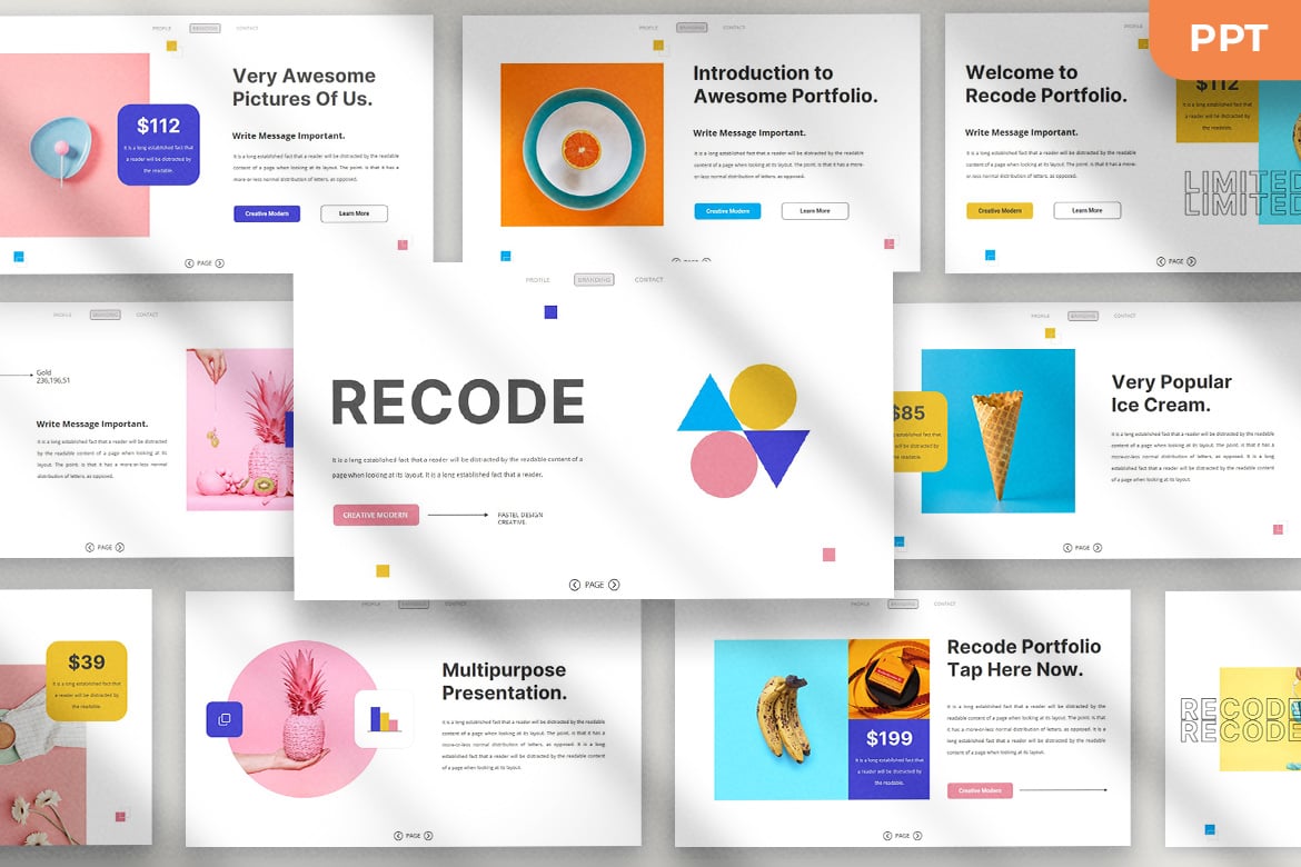 Recode - Template Presentasi PowerPoint Modern dan Elegan