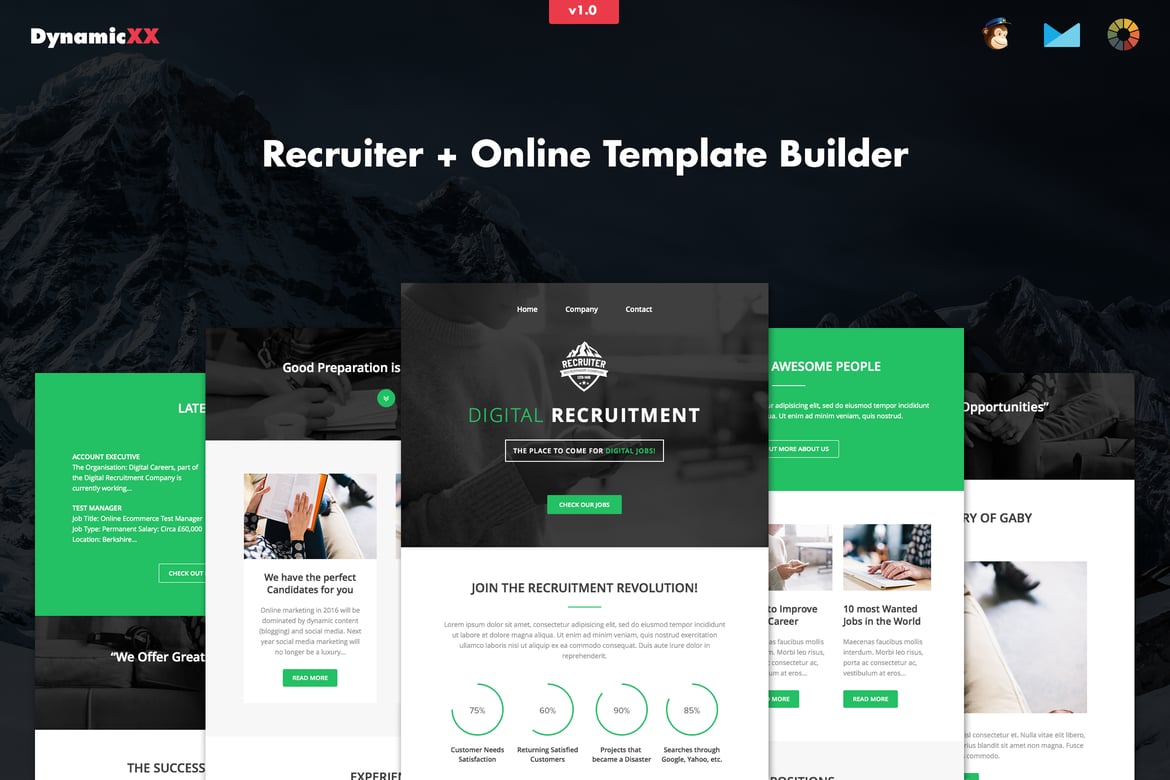 Template Email Rekrutmen Responsif - Pembuat yang Mudah Digunakan
