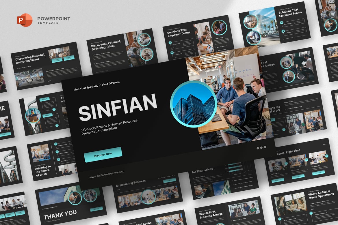 Template Powerpoint Rekrutmen & HR Profesional