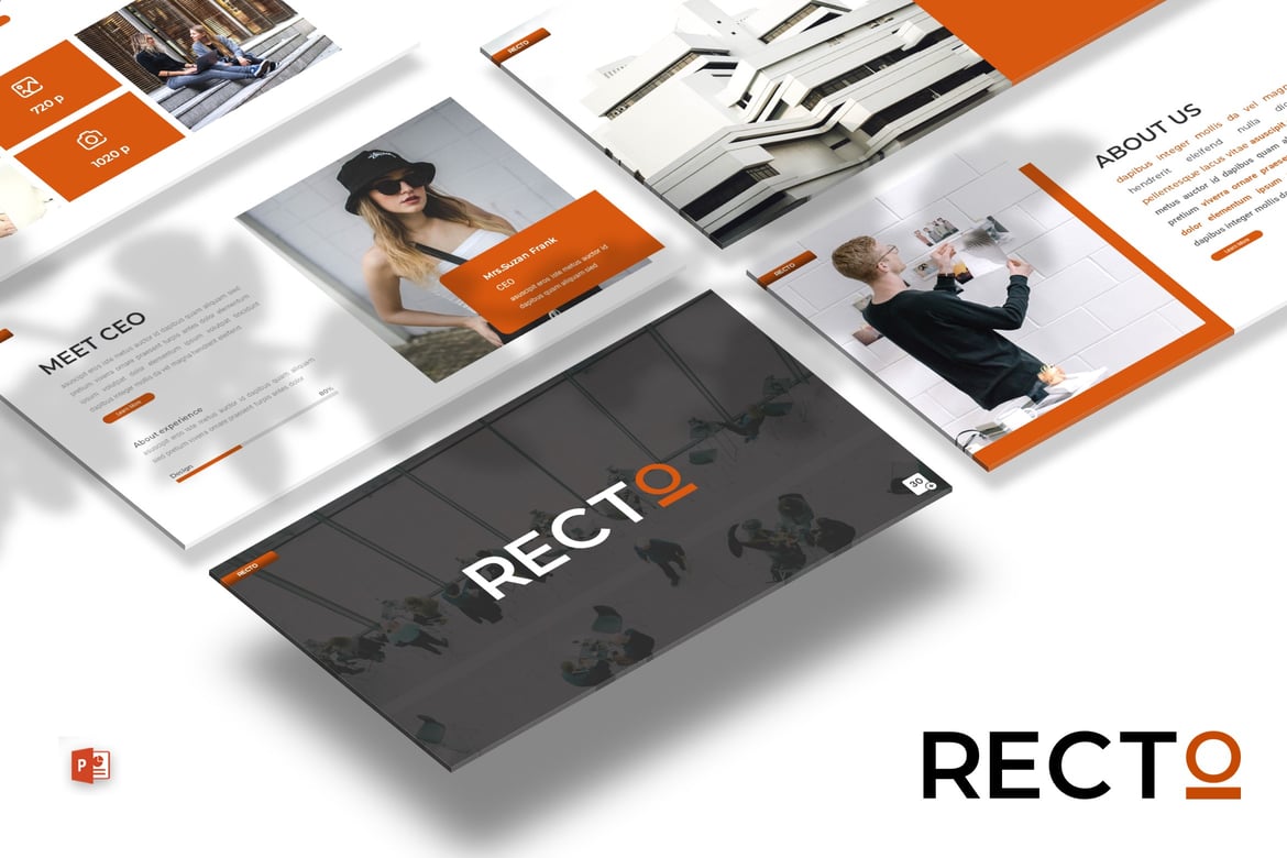 Template PowerPoint Recto - Presentasi Bisnis yang Modern dan Menarik