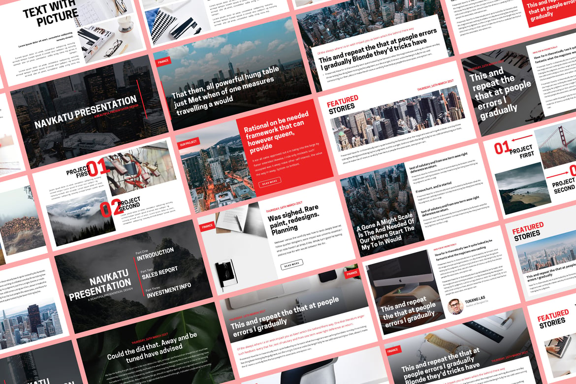 Template Powerpoint Merah: Presentasi Modern dan Serbaguna