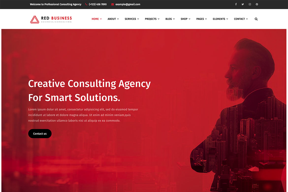 RedBiz - Tema WordPress Multi-Purpose untuk Keuangan dan Konsultasi