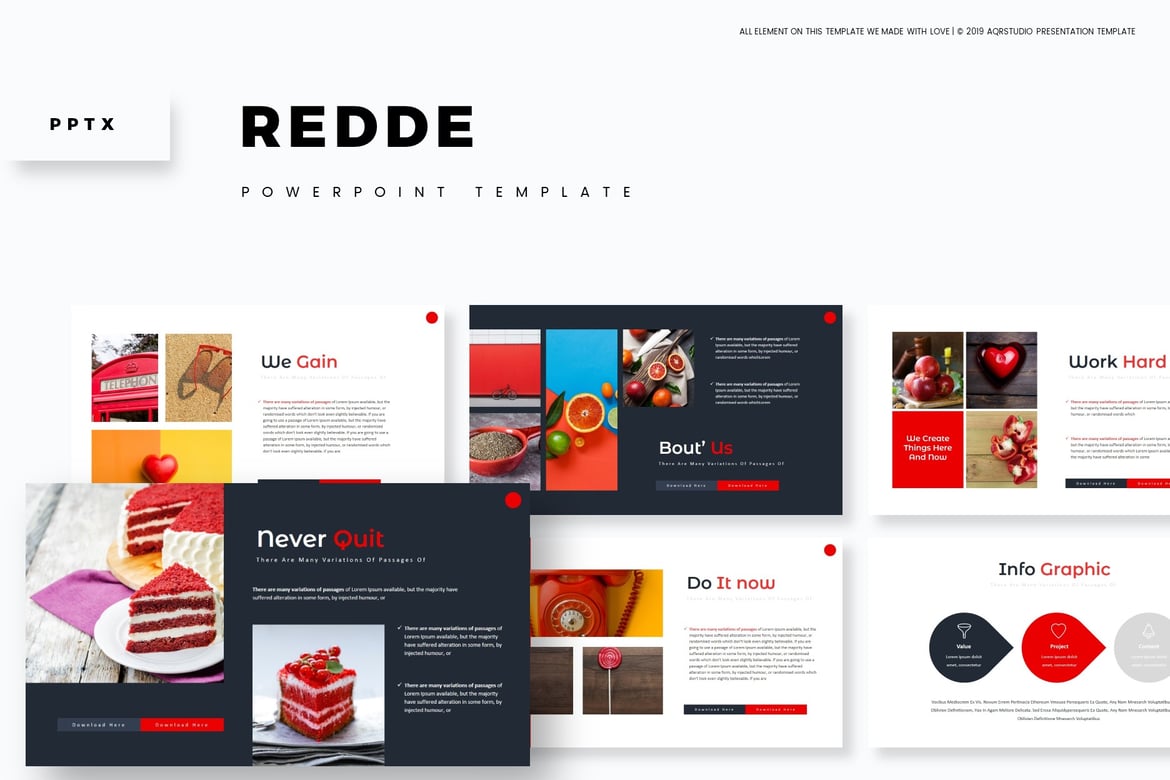 Template PowerPoint Redde - Solusi Presentasi Kreatif Anda
