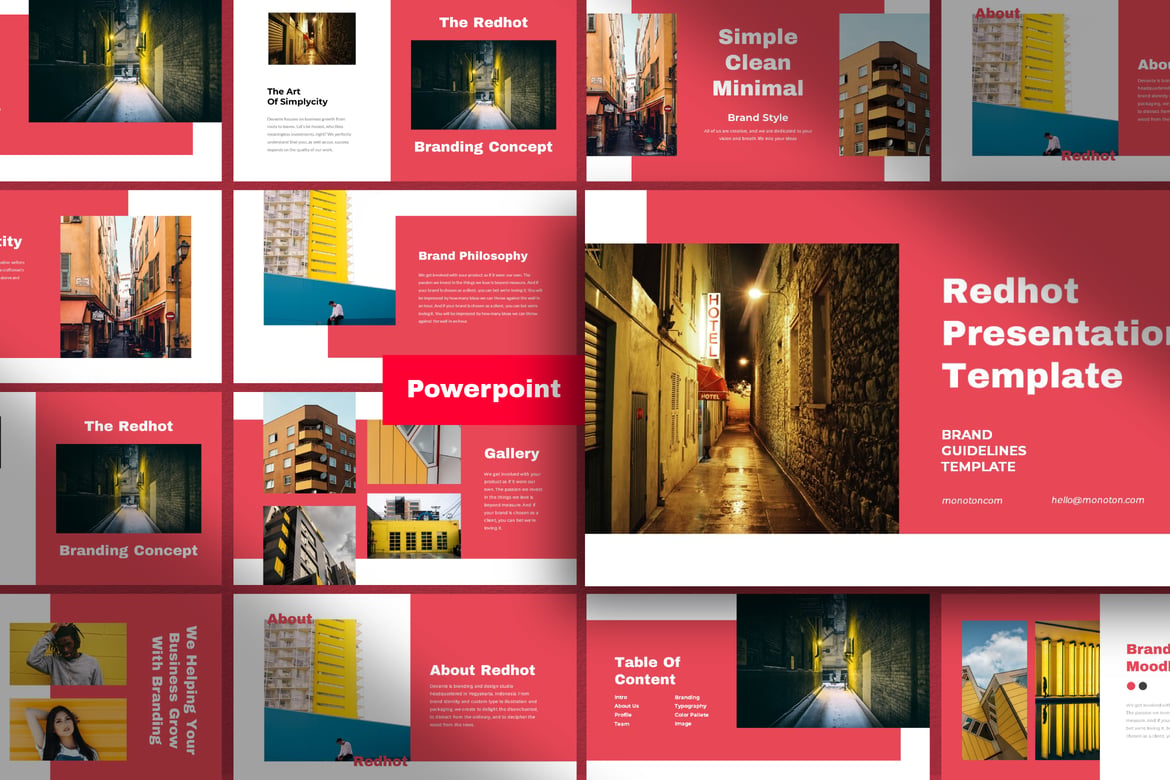 Redhot - Template Presentasi PowerPoint yang Menarik dan Profesional