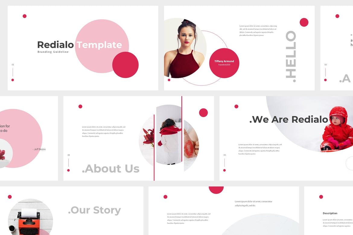 Redialo - Template Powerpoint Panduan Branding yang Menarik