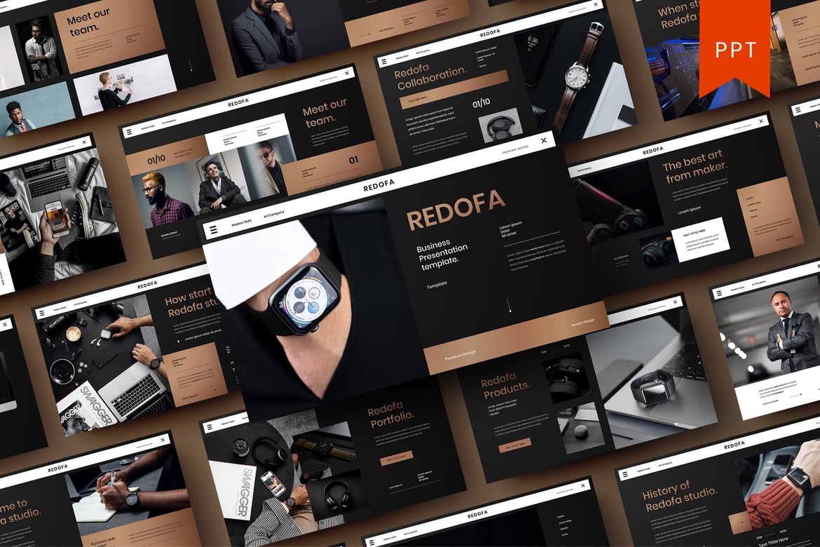 Redofa – Template PowerPoint Bisnis yang Menarik