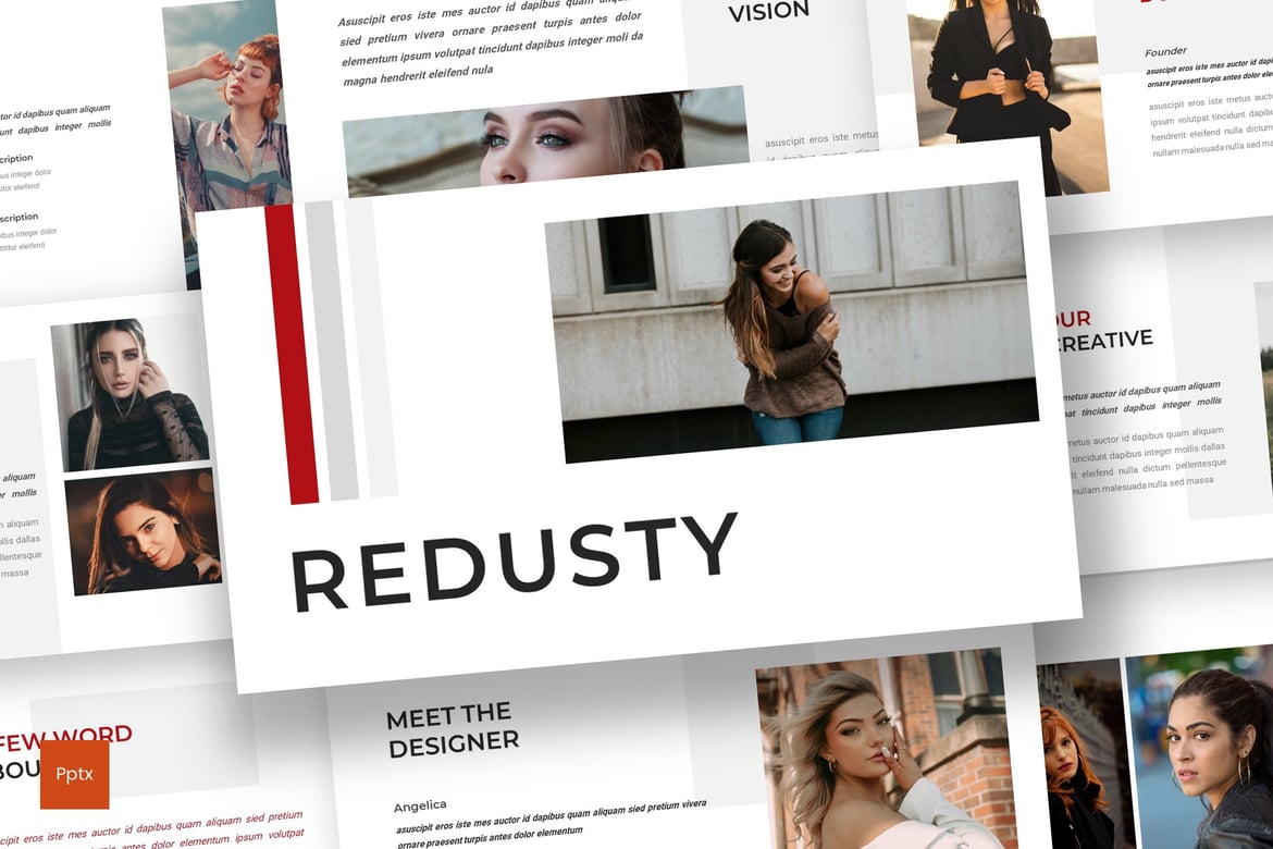 Redusty - Template Presentasi PowerPoint Minimalis dan Kreatif
