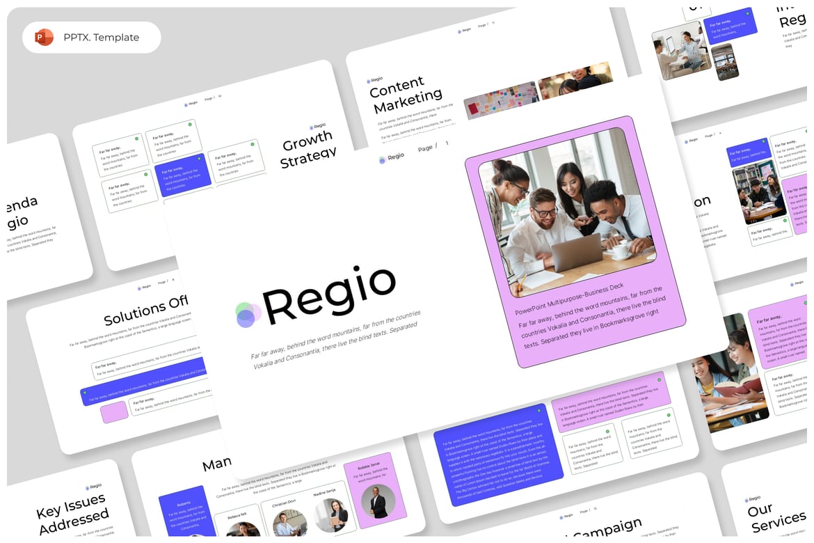 Regio - Template PowerPoint Serbaguna untuk Presentasi Profesional