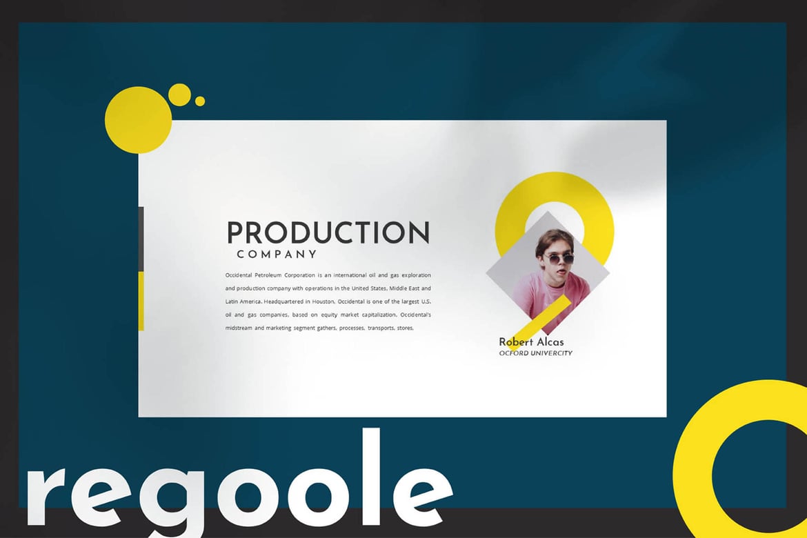 Regoole - Template PowerPoint Modern dan Profesional