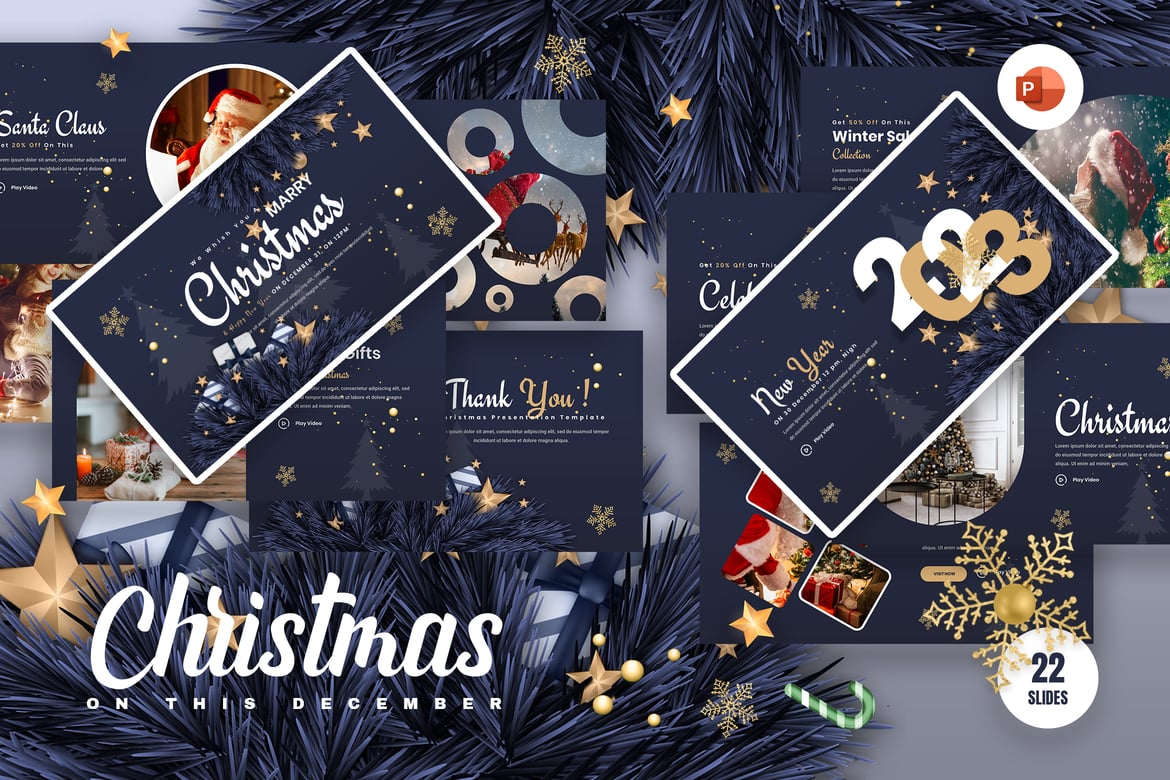 Template Presentasi PowerPoint Natal yang Menarik dan Serbaguna