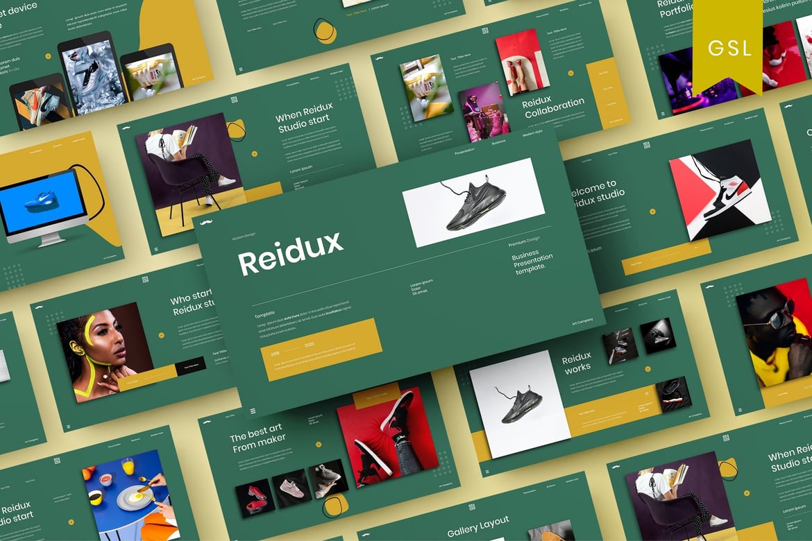 Reidux – Template PowerPoint Bisnis yang Menarik