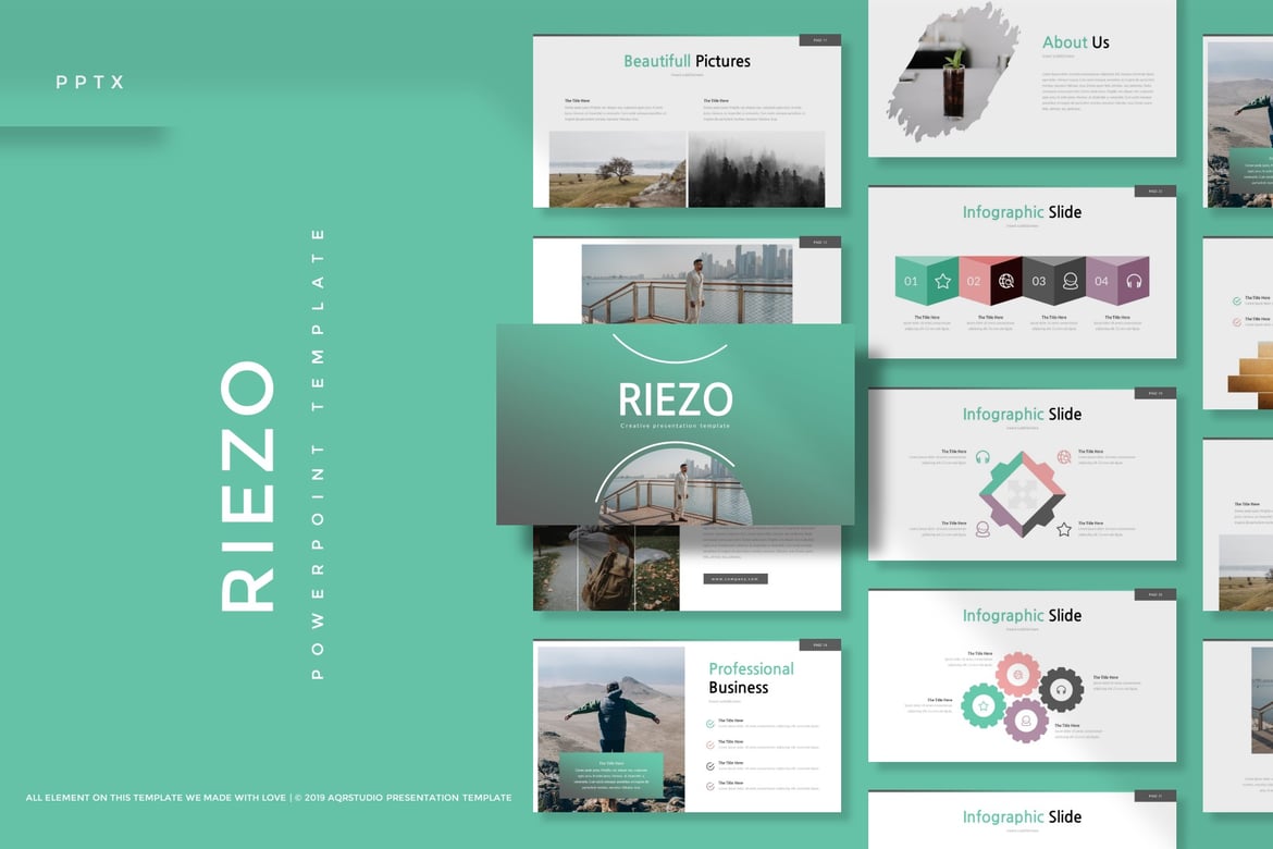 Reizo - Template Powerpoint Serbaguna yang Menarik