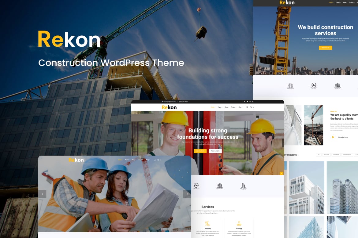 Rekon - Tema WordPress Modern untuk Konstruksi dan Arsitektur