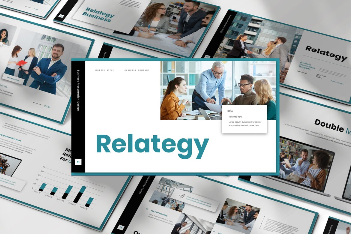 Template Presentasi Bisnis Relategy yang Menarik dan Profesional