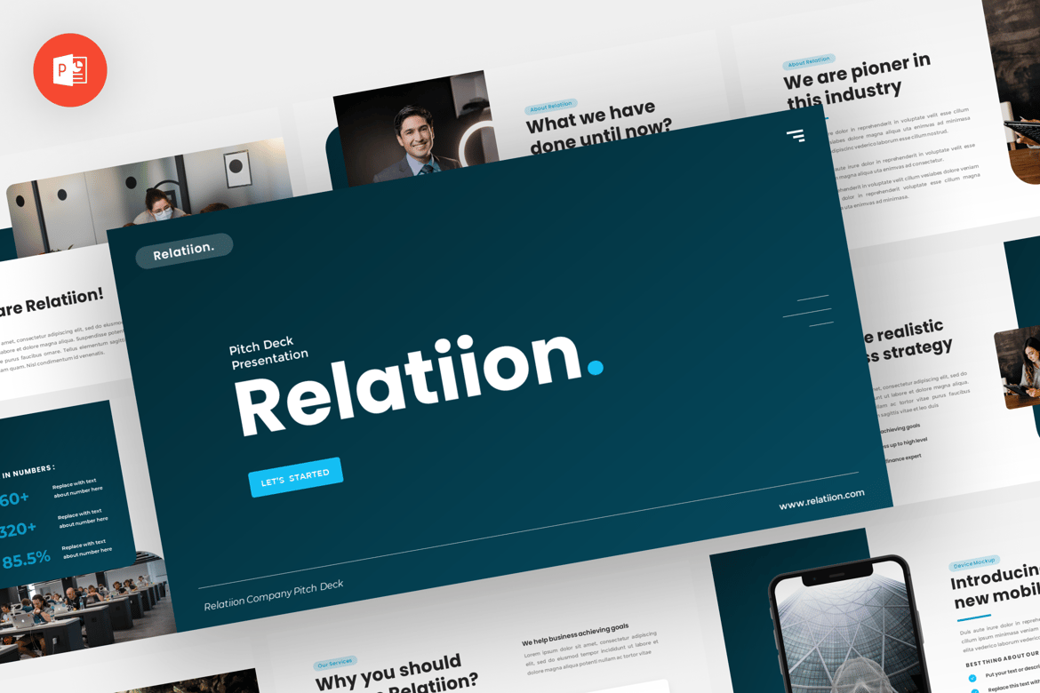 Template Presentasi PowerPoint Relatiion - Desain Modern dan Profesional