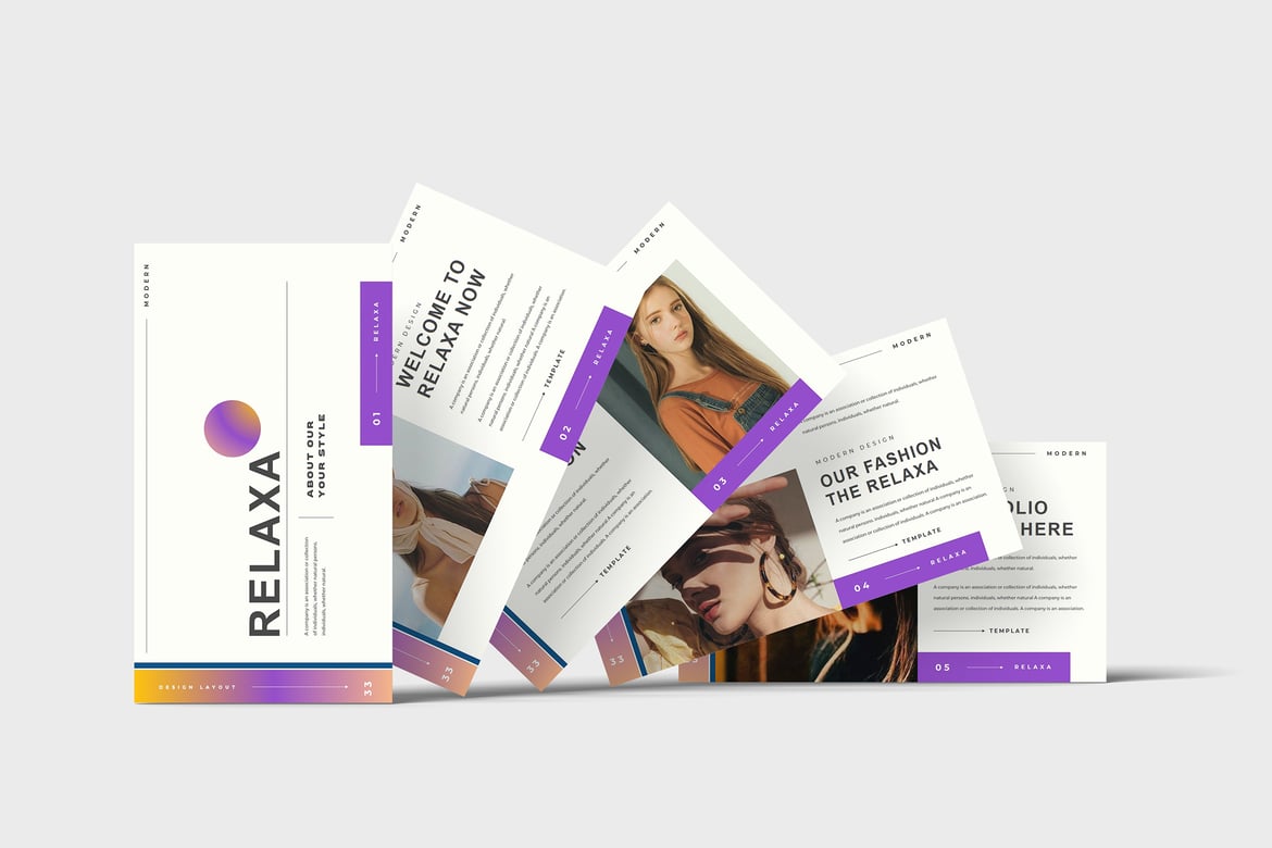 Template Presentasi Bisnis Relaxa - PowerPoint yang Memukau