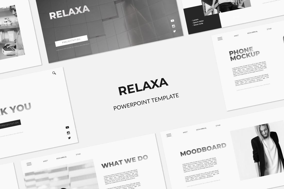 Template Powerpoint RELAXA yang Menawan untuk Presentasi Profesional