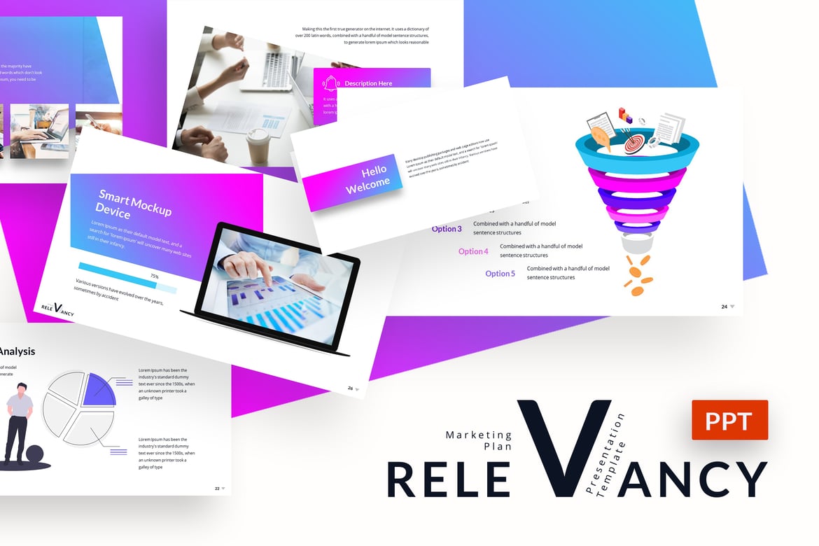 Template PowerPoint Relevansi yang Menarik dan Profesional