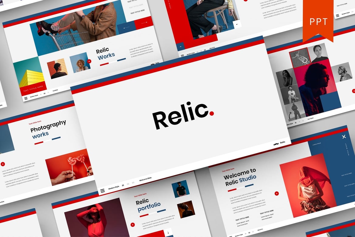 Relic – Template PowerPoint Bisnis yang Menarik