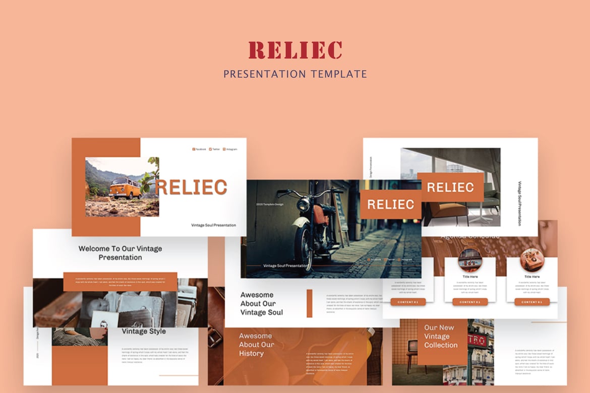 Template Presentasi PowerPoint Reliec yang Menarik dan Serbaguna