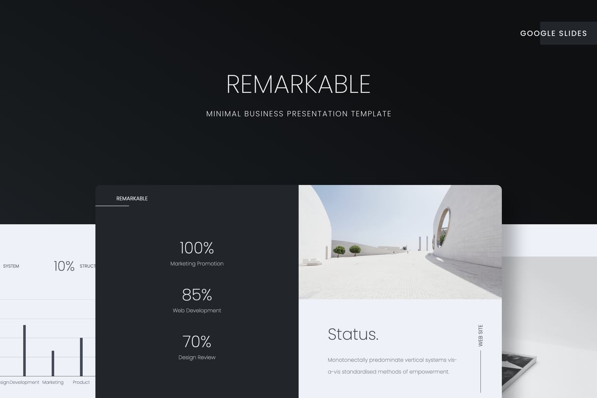 Template Presentasi Minimalis ReMarkable untuk PowerPoint