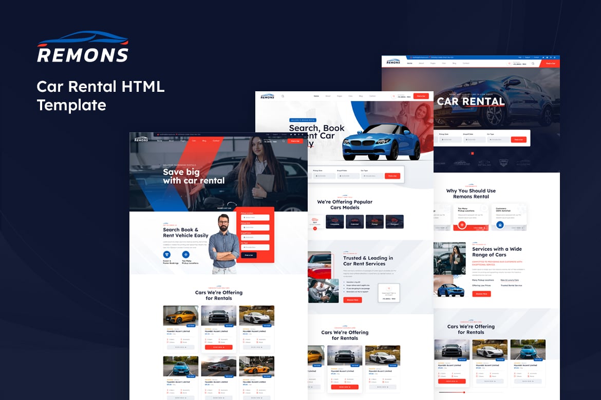 Template Website Sewa Mobil Remons - Solusi Modern untuk Rental Kendaraan