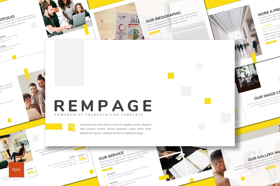 Rempage - Template Powerpoint Bisnis yang Menarik